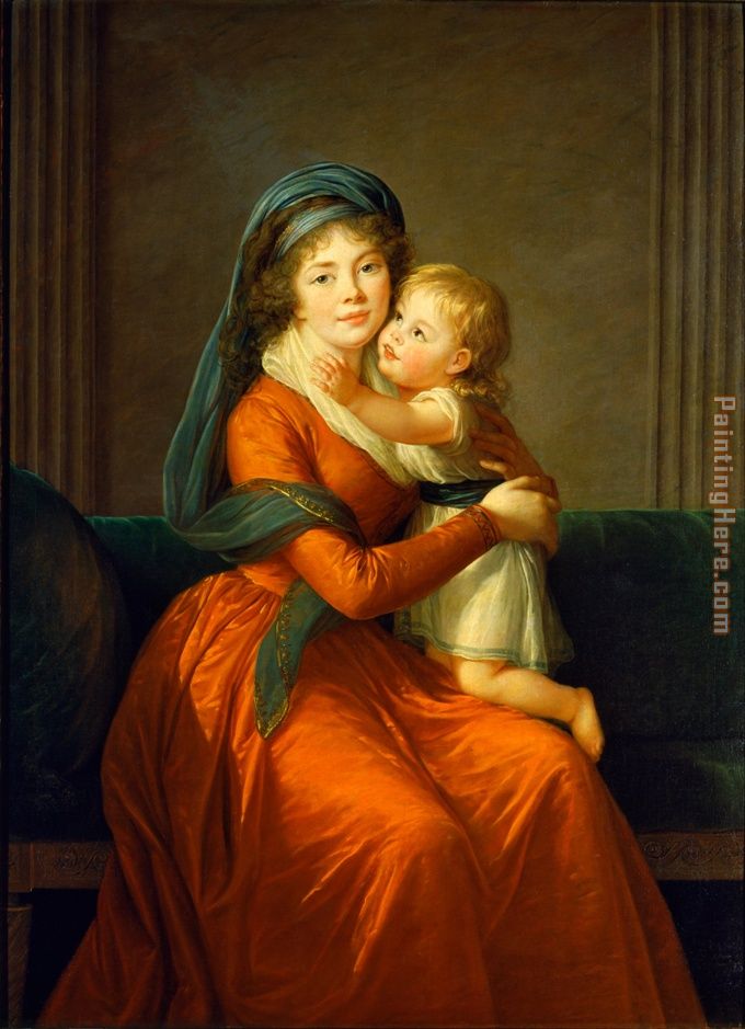 2011 Portrait of princess Alexandra Golitsyna and her son Piotr